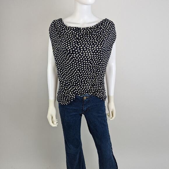 Polka Dot Blouse M - Picture 3 of 6